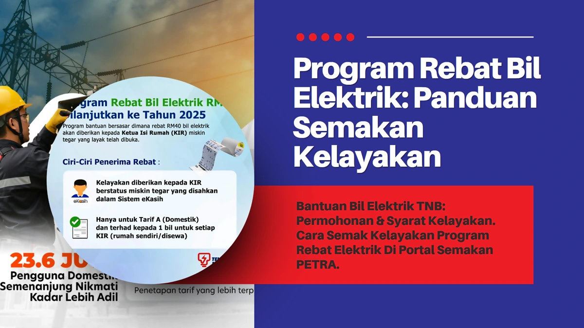 bantuan bil elektrik percuma rm40