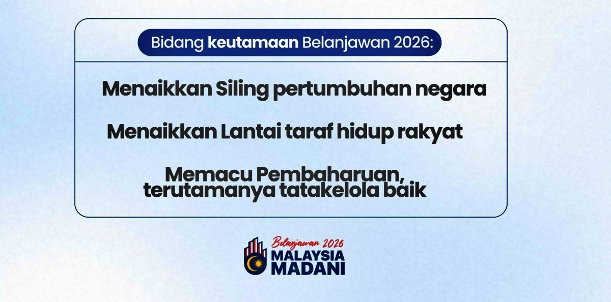 bidang utama belanjawan 2026