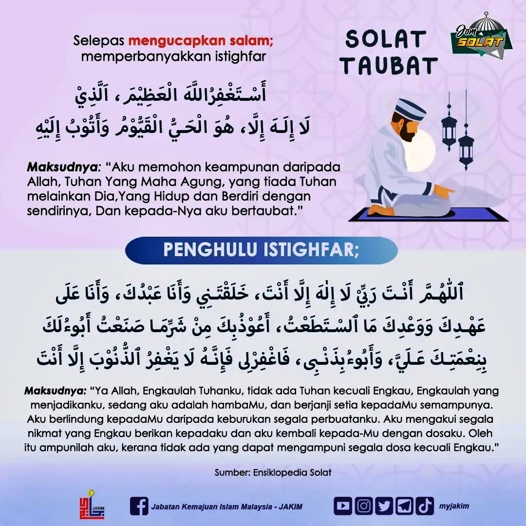 doa solat taubat jakim