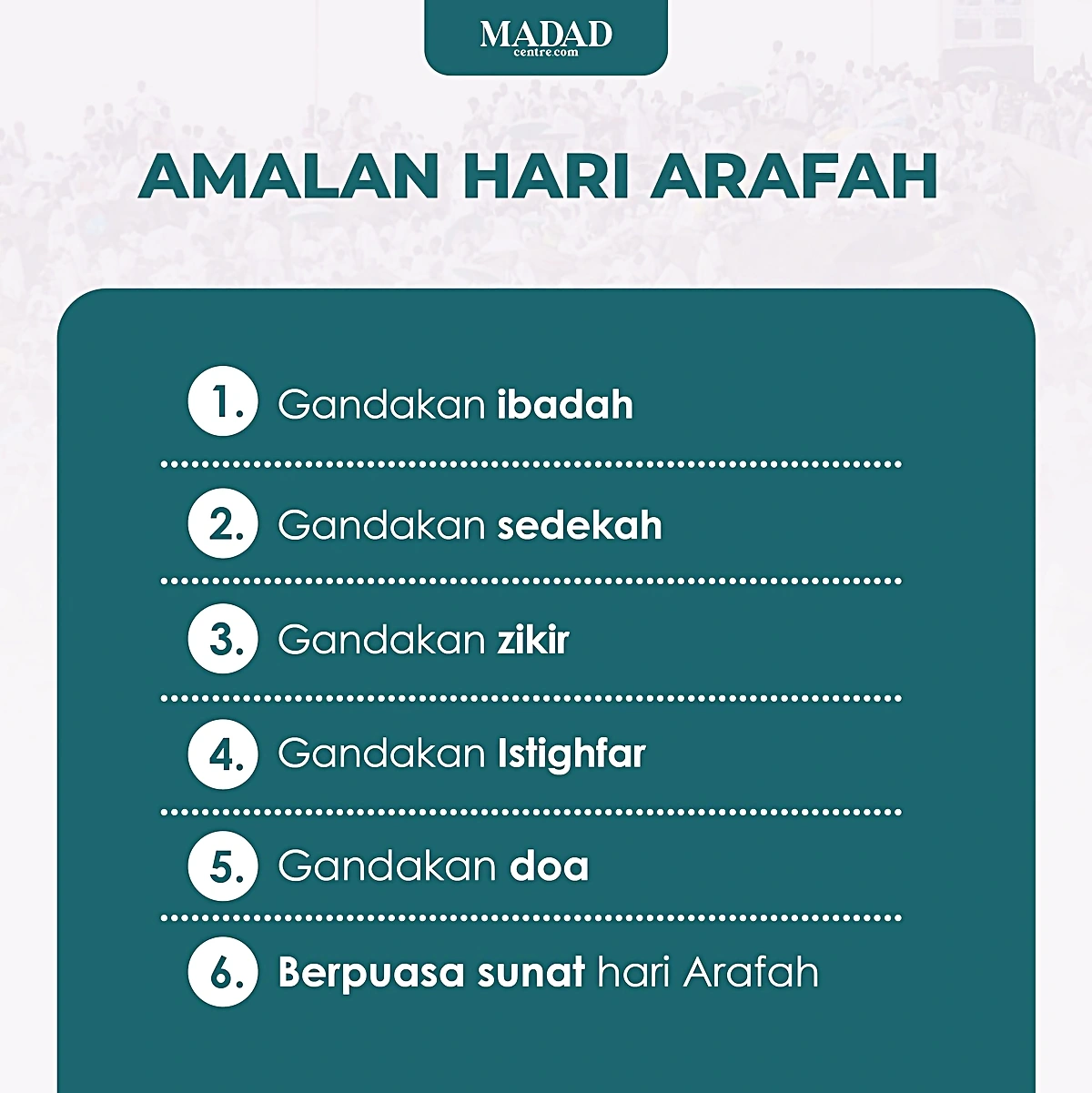 amalan hari arafah