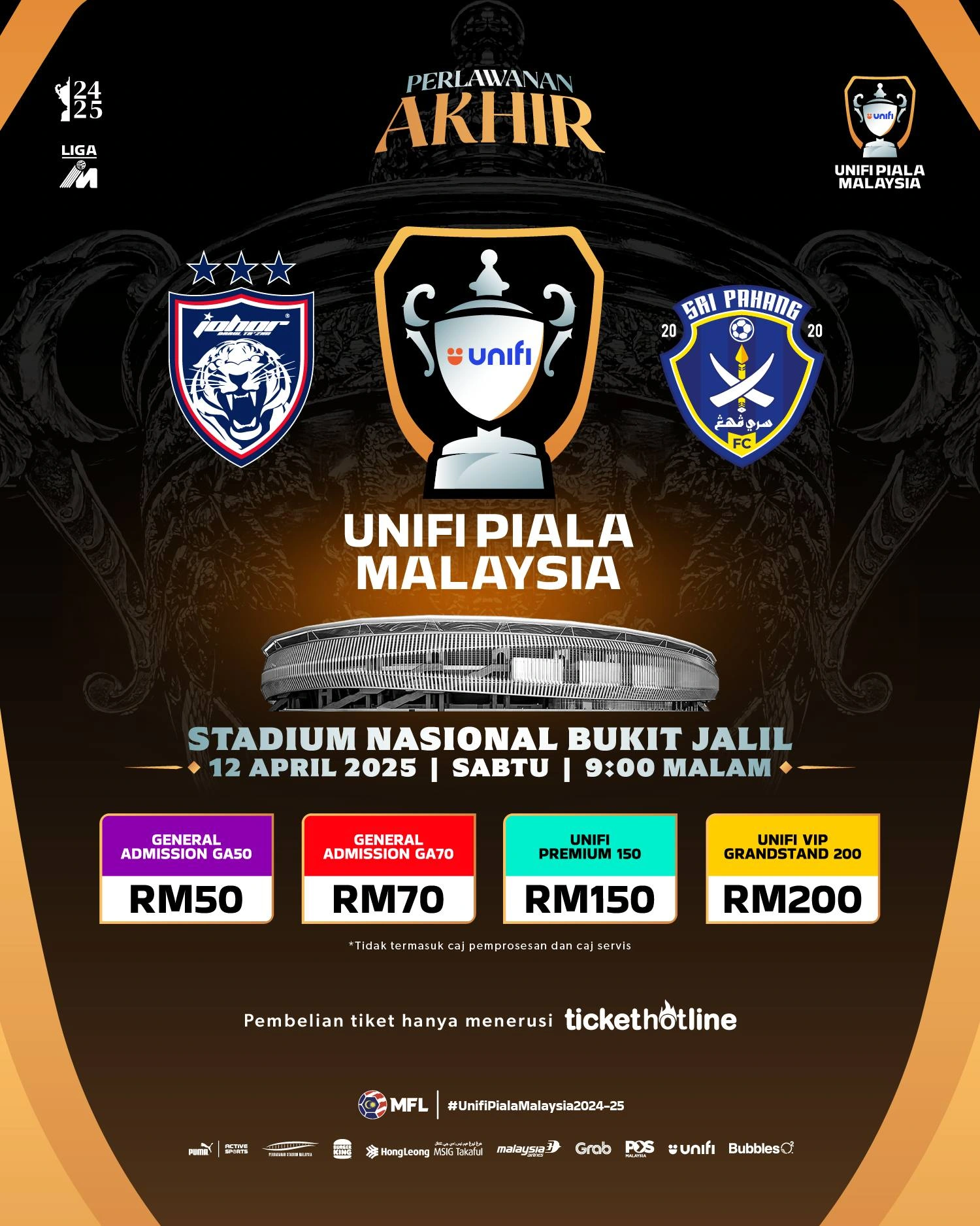harga tiket final piala malaysia 2024