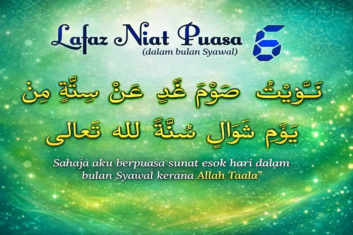 niat puasa 6 syawal