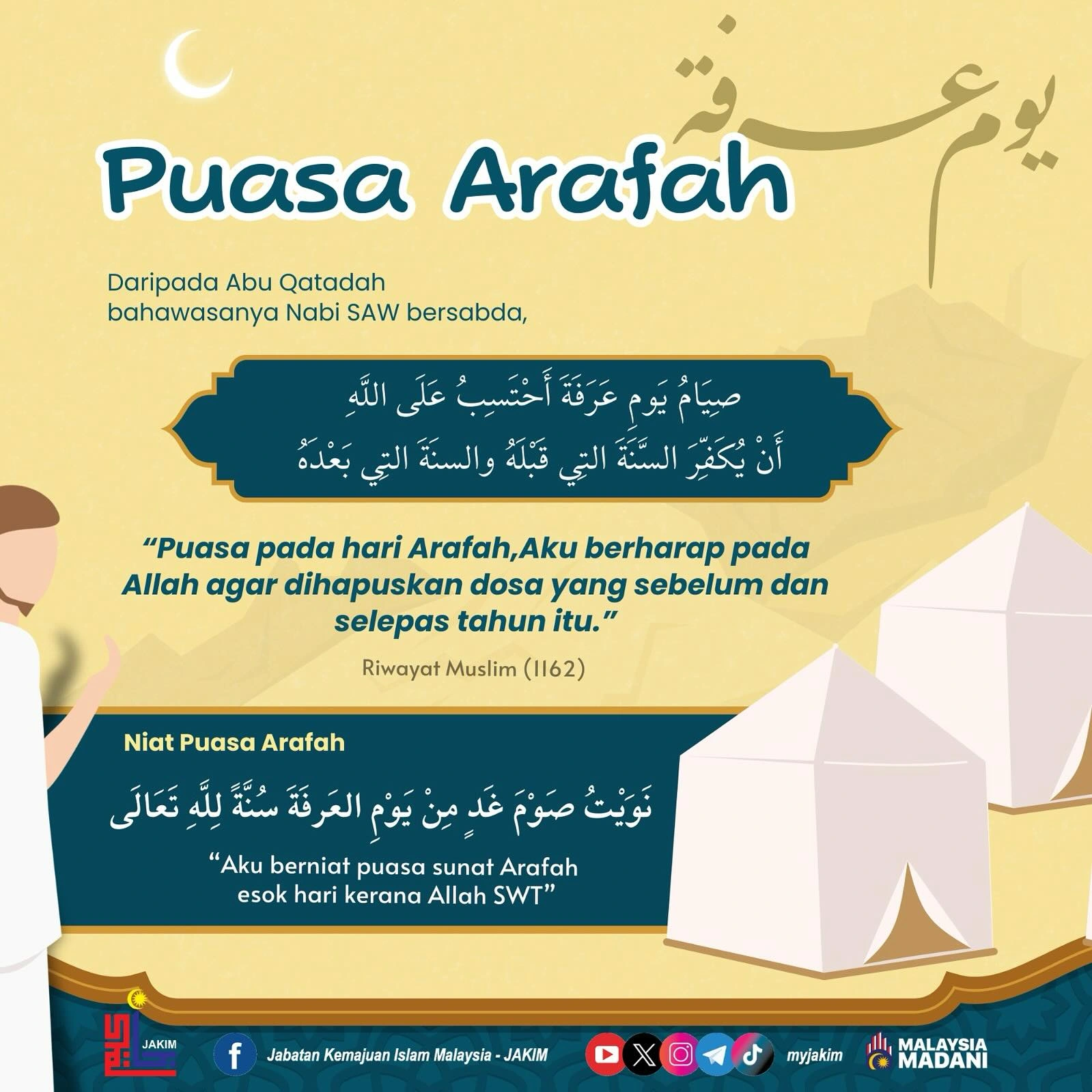 niat puasa arafah