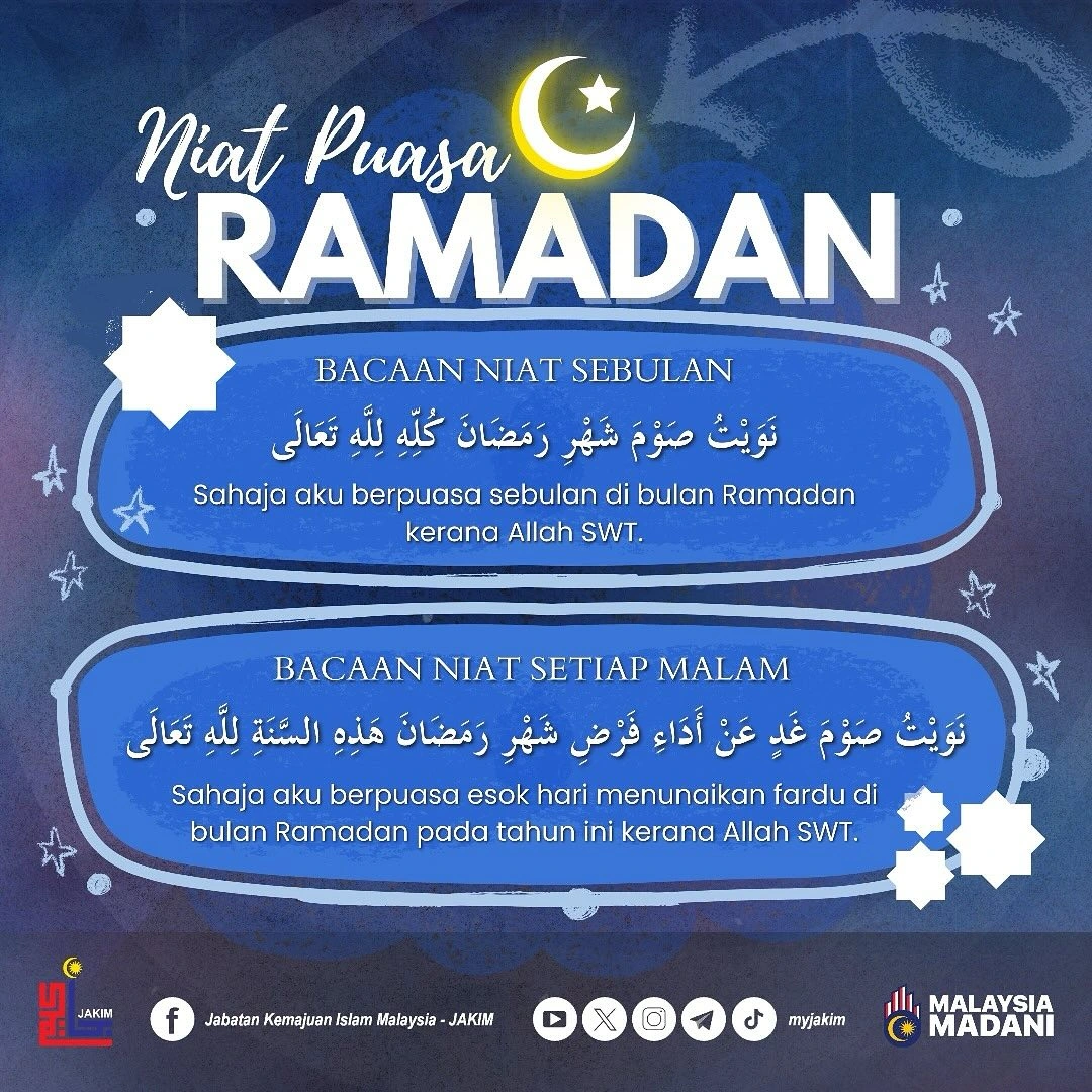 niat puasa ramadan