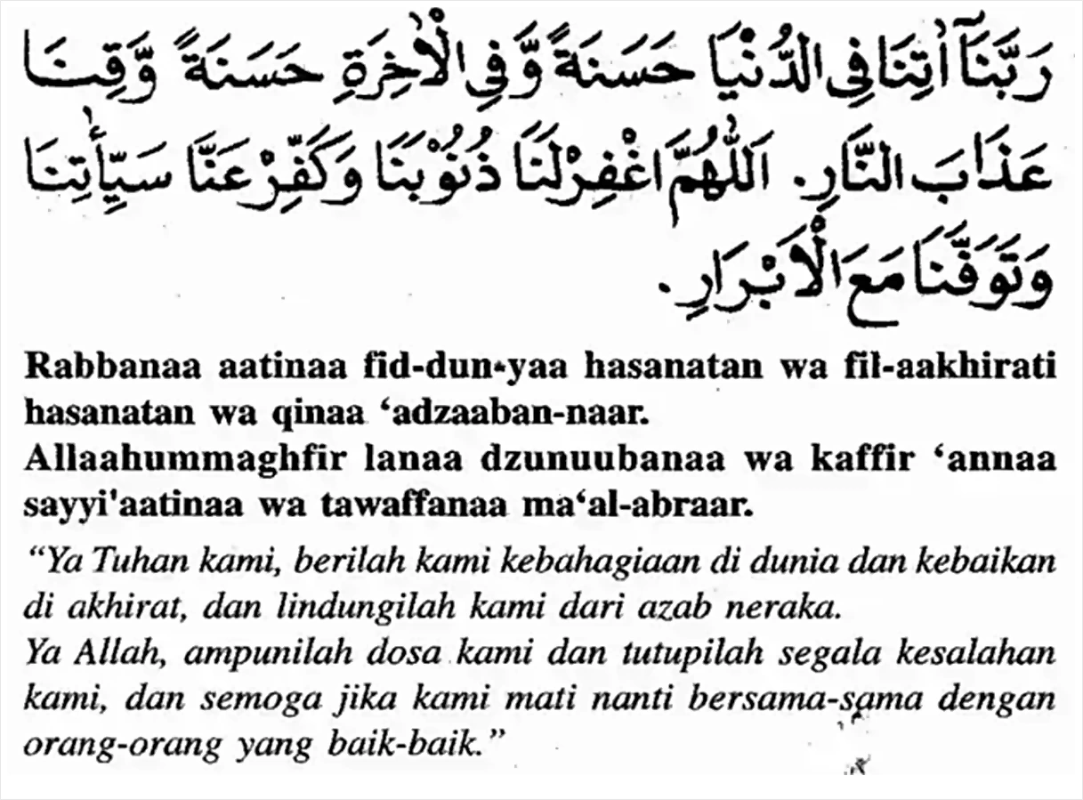 bacaan penutup doa