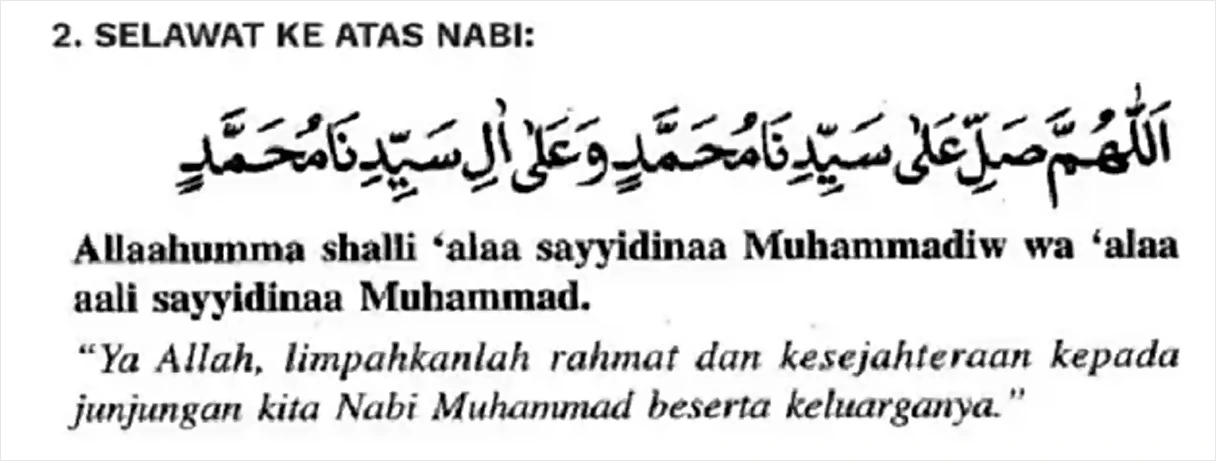 doa selawat keatas nabi