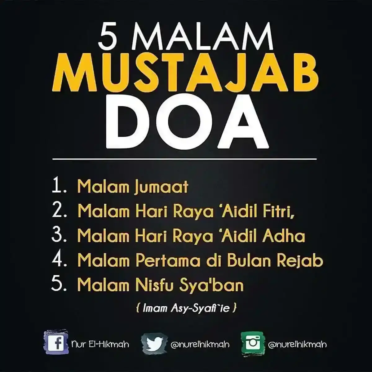malam mustajab doa