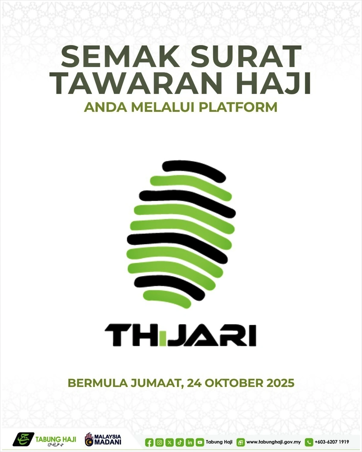 tarikh semak tawaran haji 2026