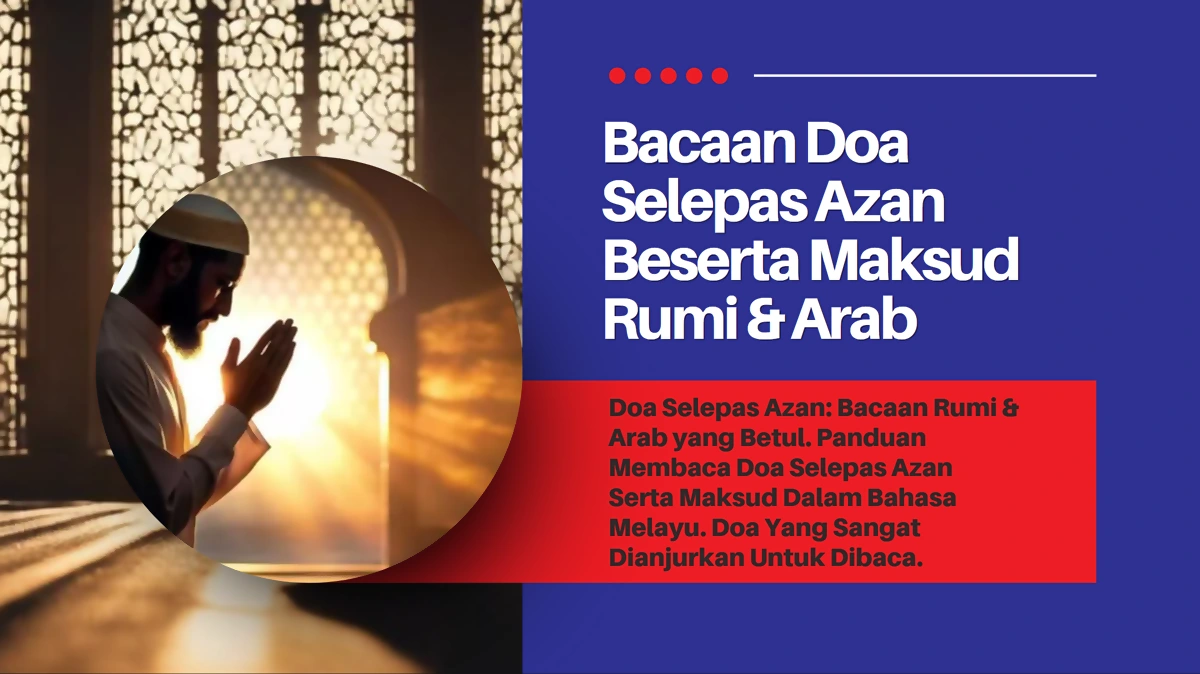 doa selepas azan