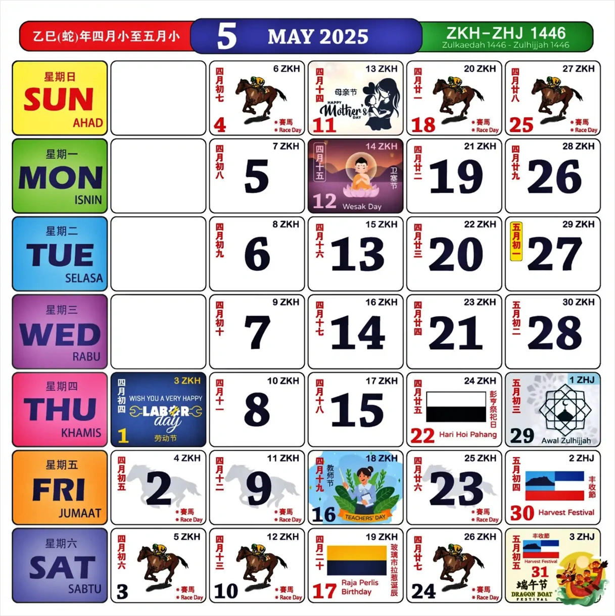 Kalendar 2025 Tarikh Cuti Umum Malaysia Dan Cuti Sekolah