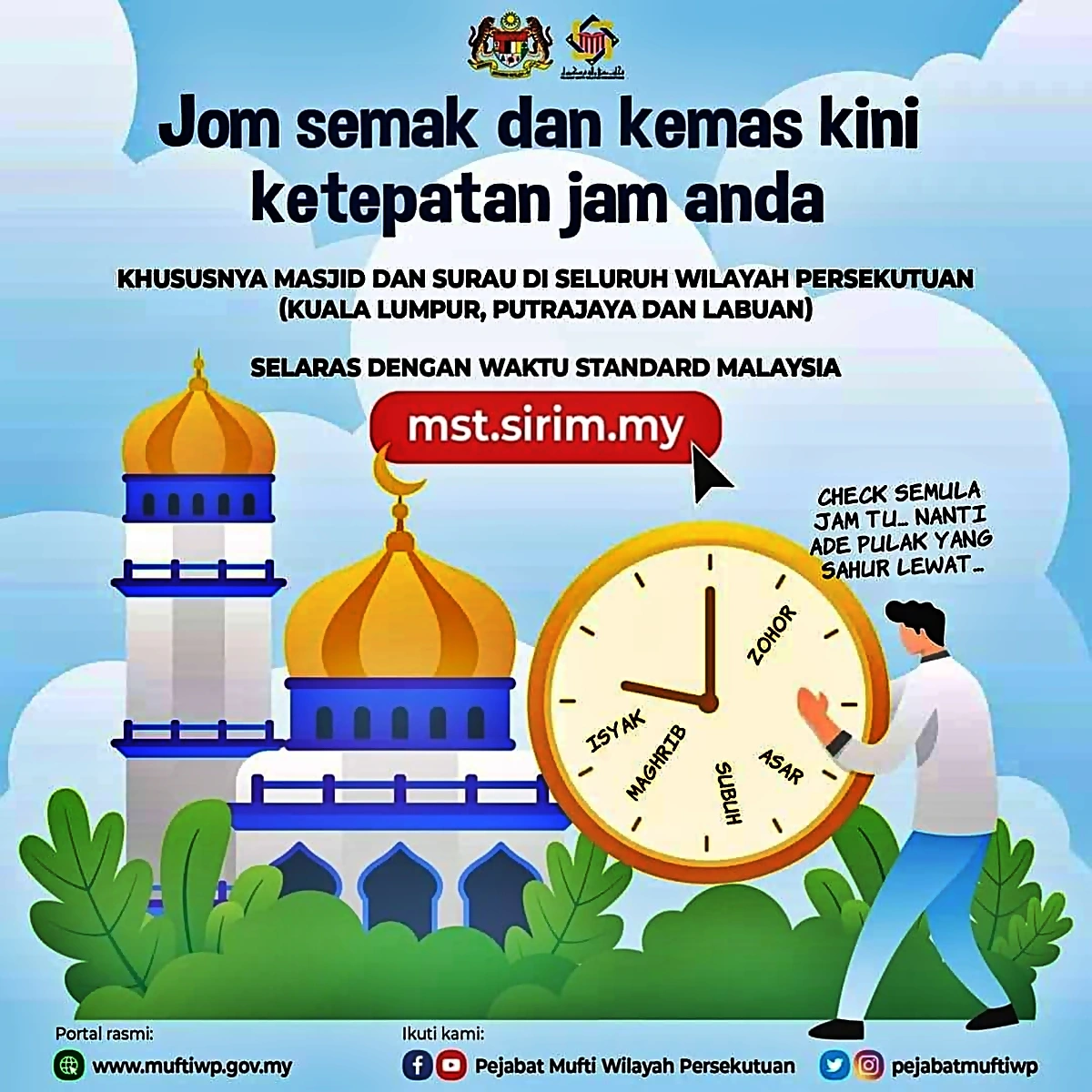 semak waktu berbuka puasa tepat sirim
