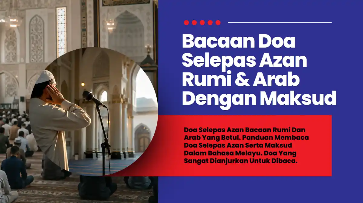 doa selepas azan terkini