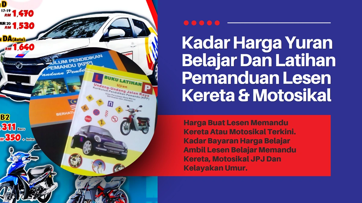 harga lesen kereta motosikal