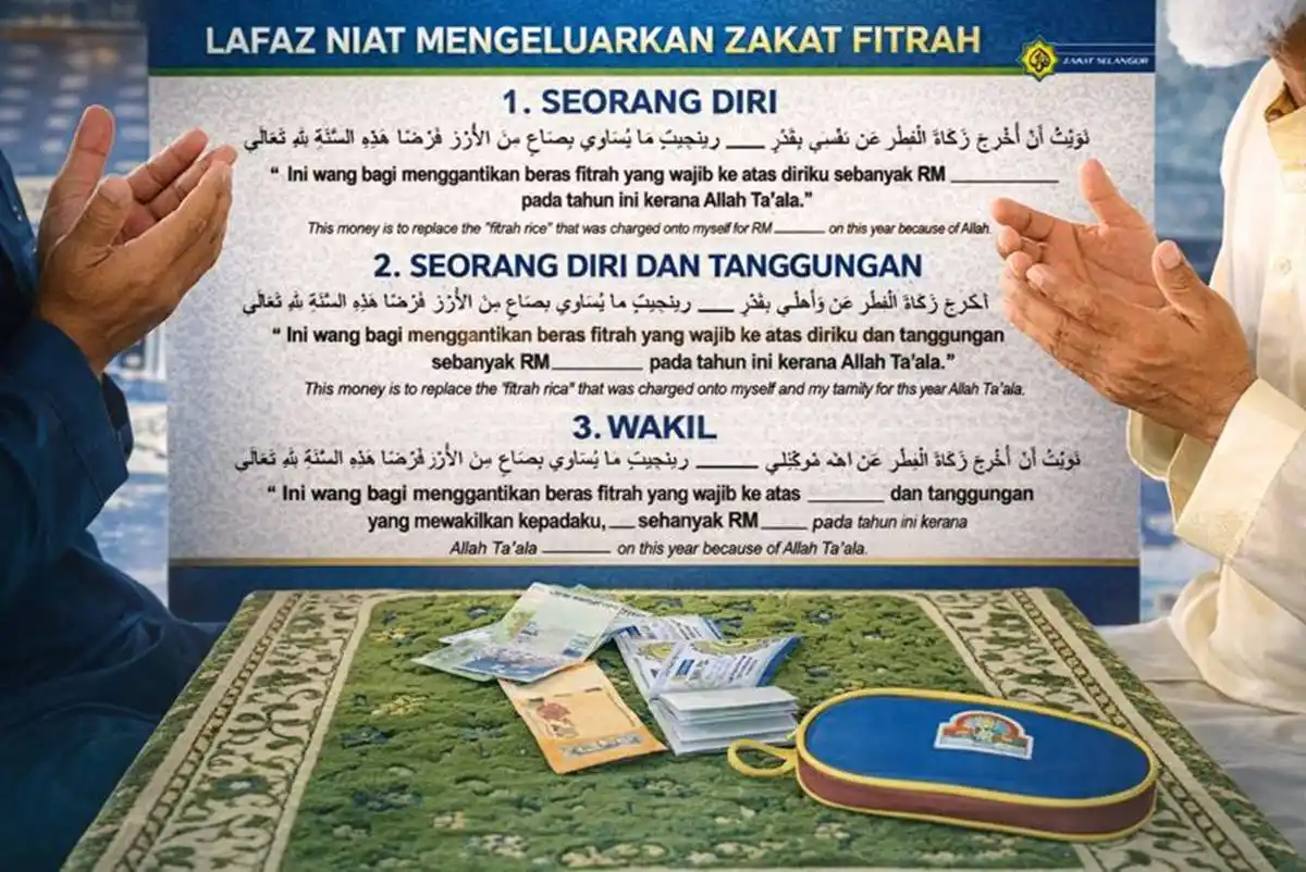 lafaz niat zakat fitrah
