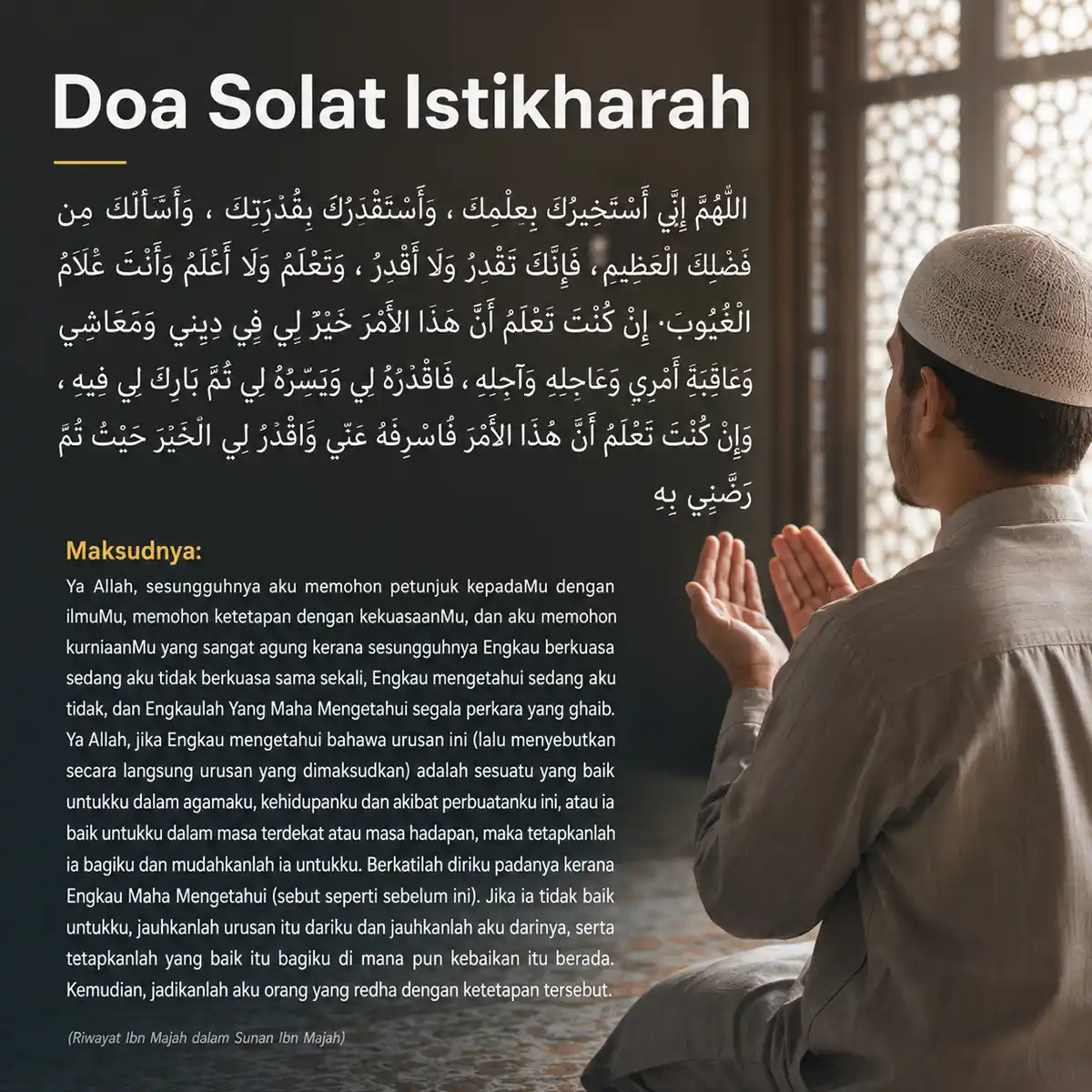doa solat istikharah