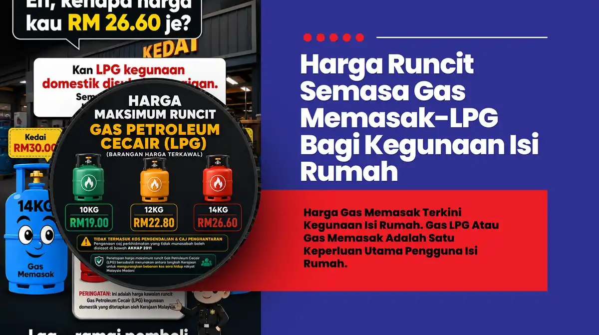 harga gas memasak terkini