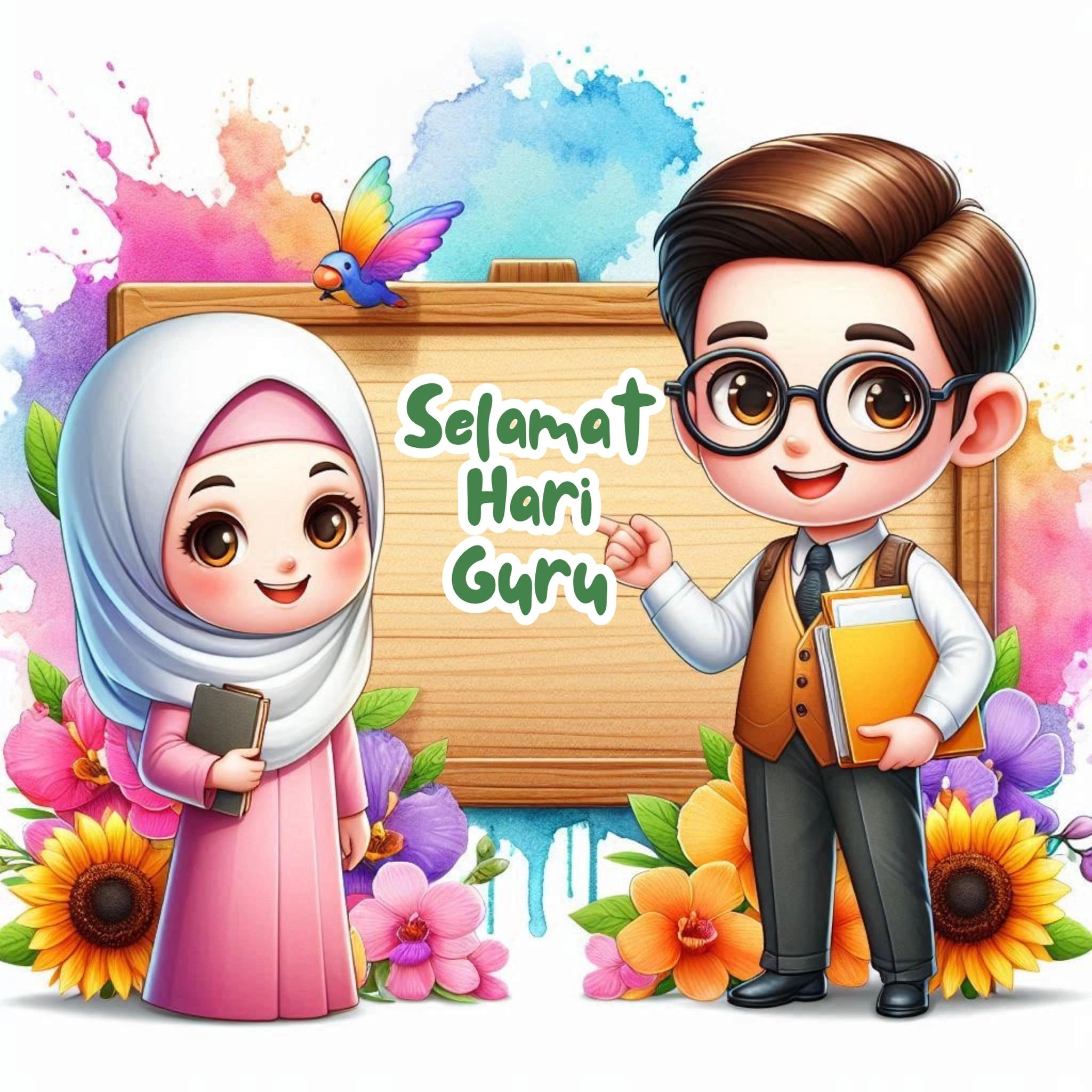 kad ucapan hari guru doodle 4