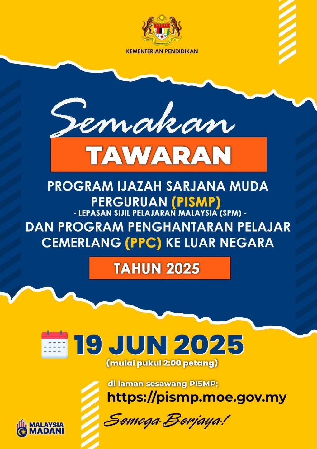 keputusan pismp ipg 2025