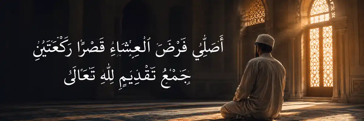 niat solat jamak takdim isyak maghrib