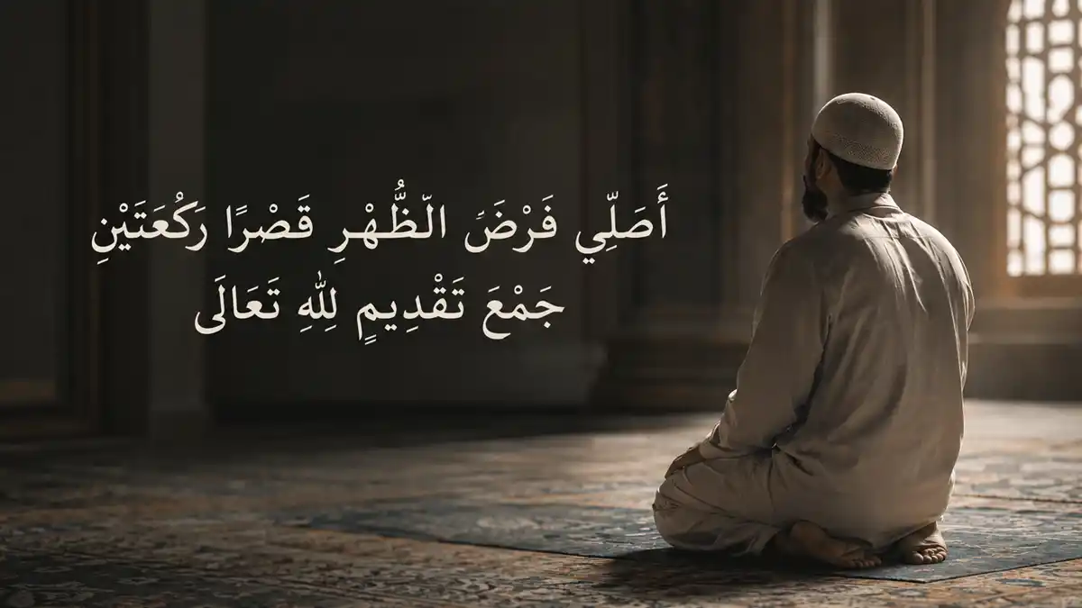 niat solat jamak takdim zohor asar