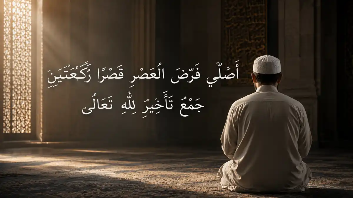 niat solat jamak takhir asar zohor