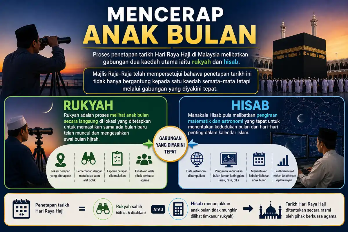 proses mencerap anak bulan raya haji