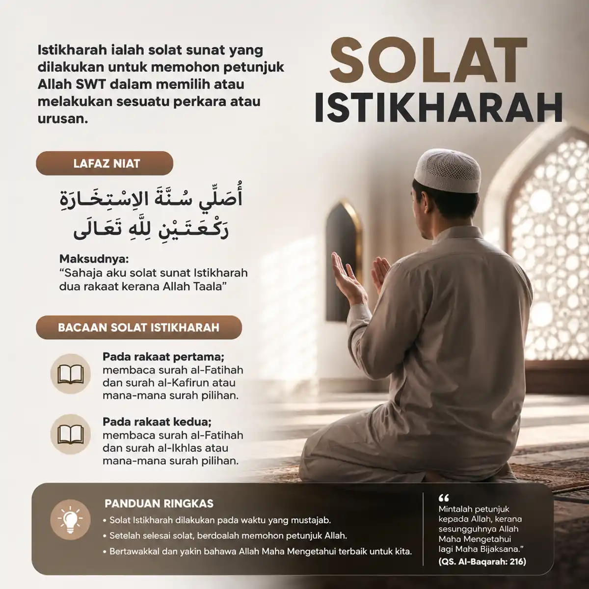 tatacara solat istikharah