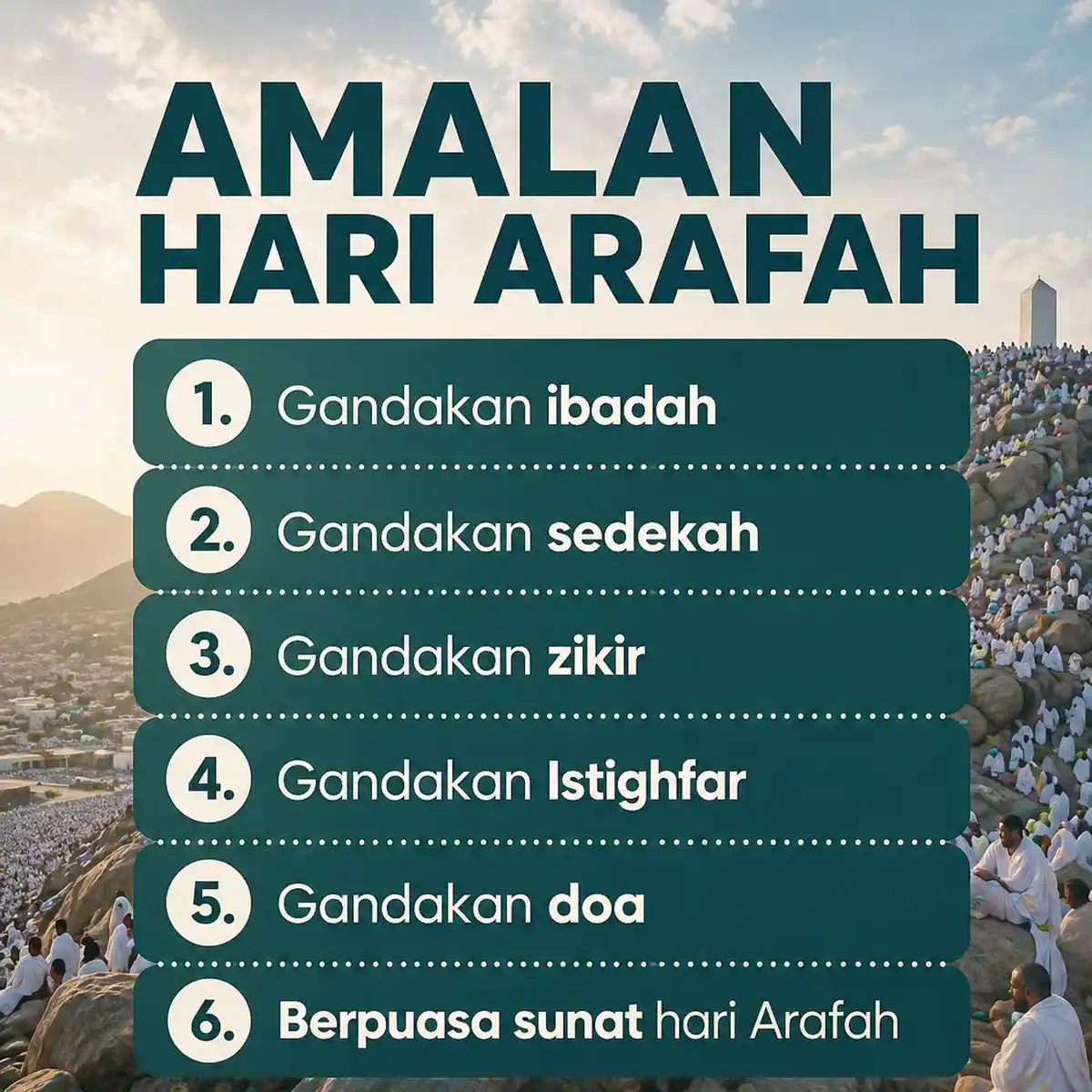 amalan sunat hari arafah