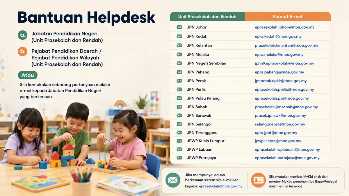 hubungi eprasekolah