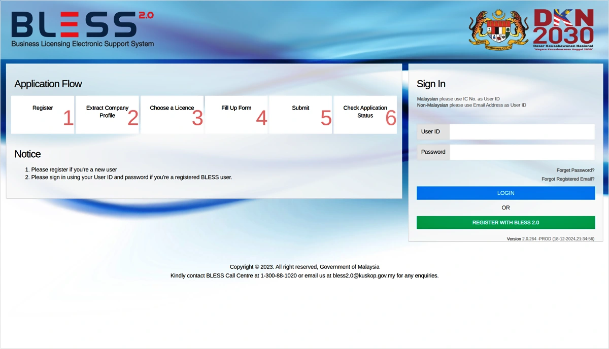 laman web bless kpdn
