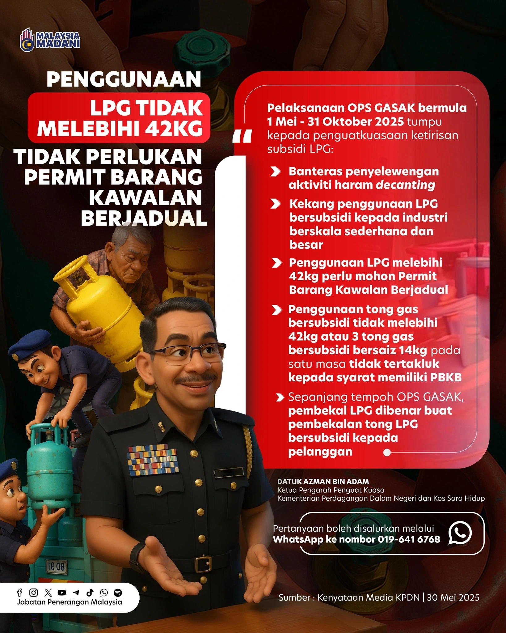 tak perlu permit gas bawah 42kg
