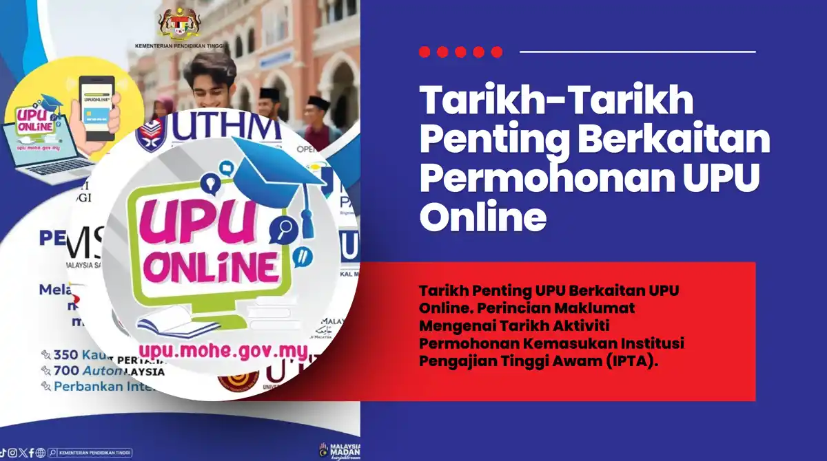 tarikh penting upu online