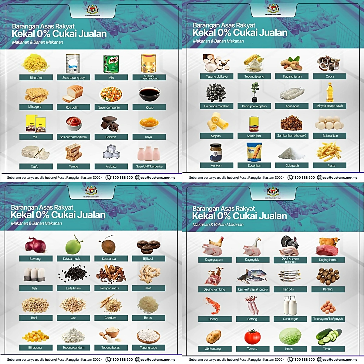 barang dapur tak kena sst