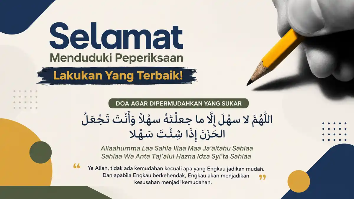 doa jawab peperiksaan