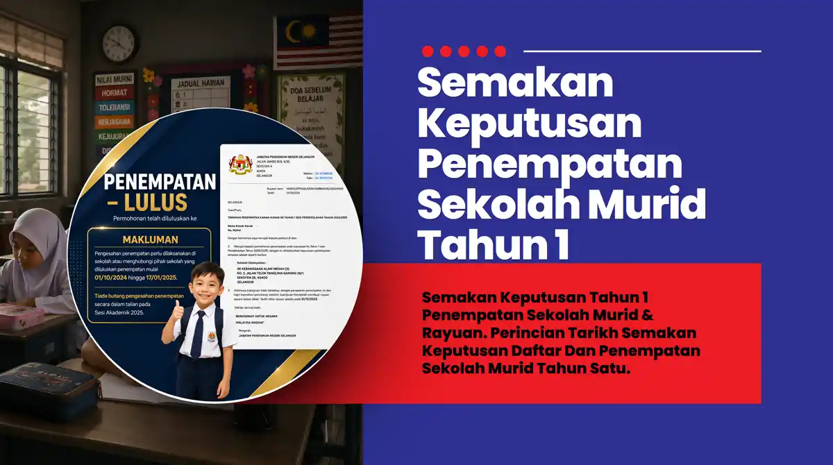 keputusan penempatan sekolah tahun 1