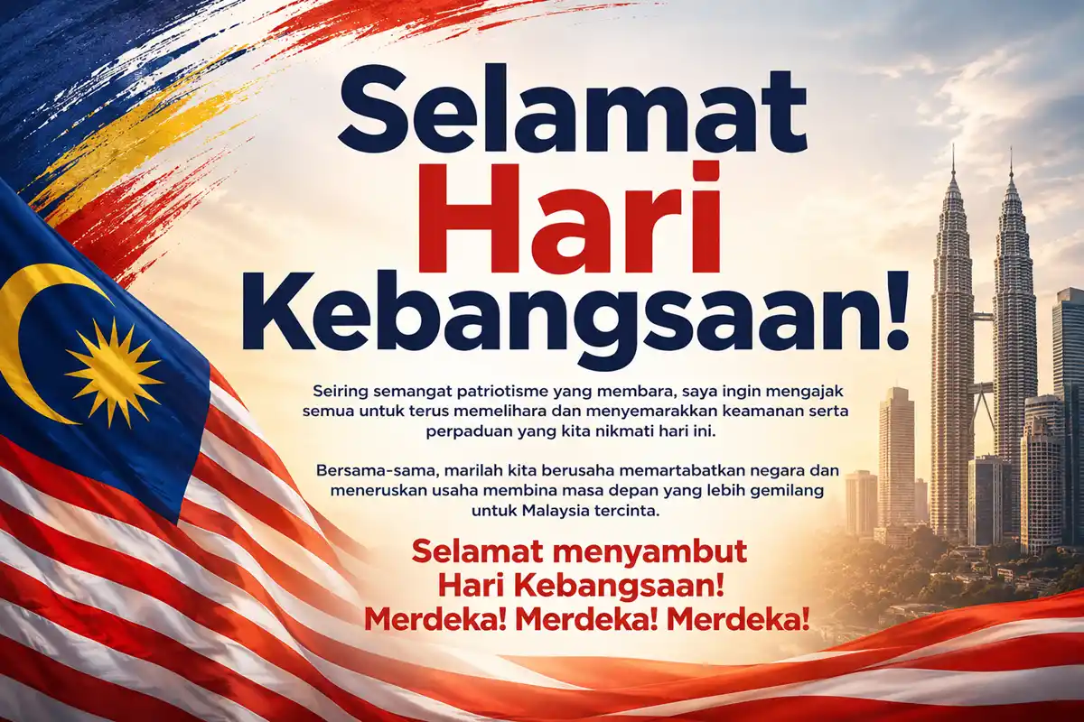 ucapan 2 hari kemerdekaan