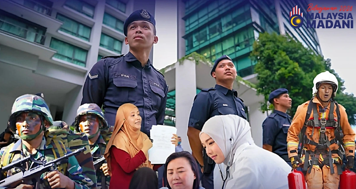 polis tentera jururawat bomba