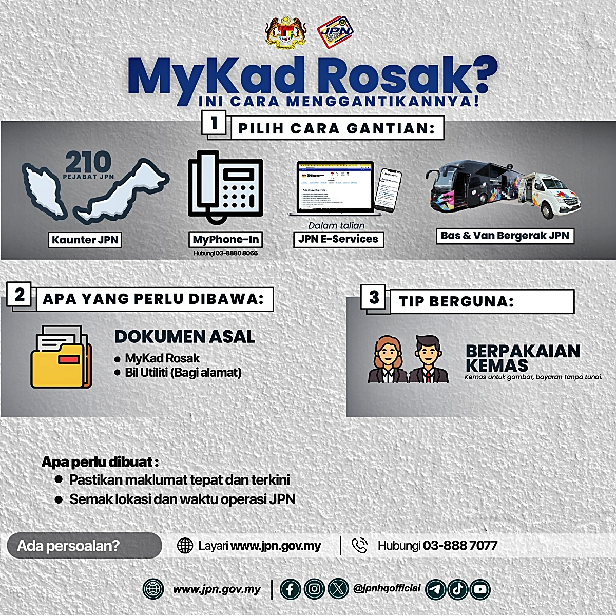 prosedur ganti mykad