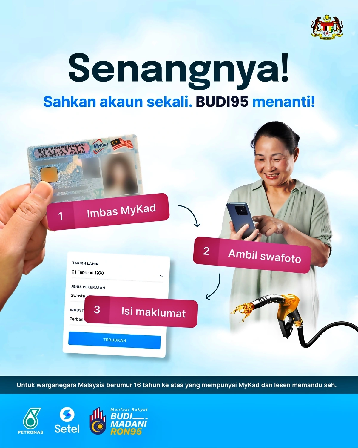 setel budi95 ic