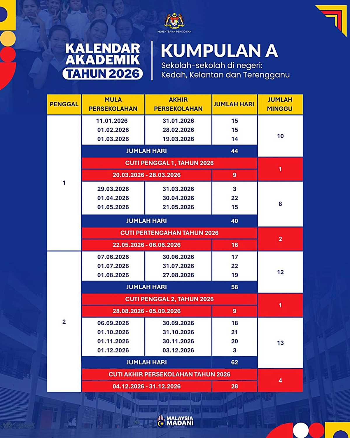 calendar akademik a