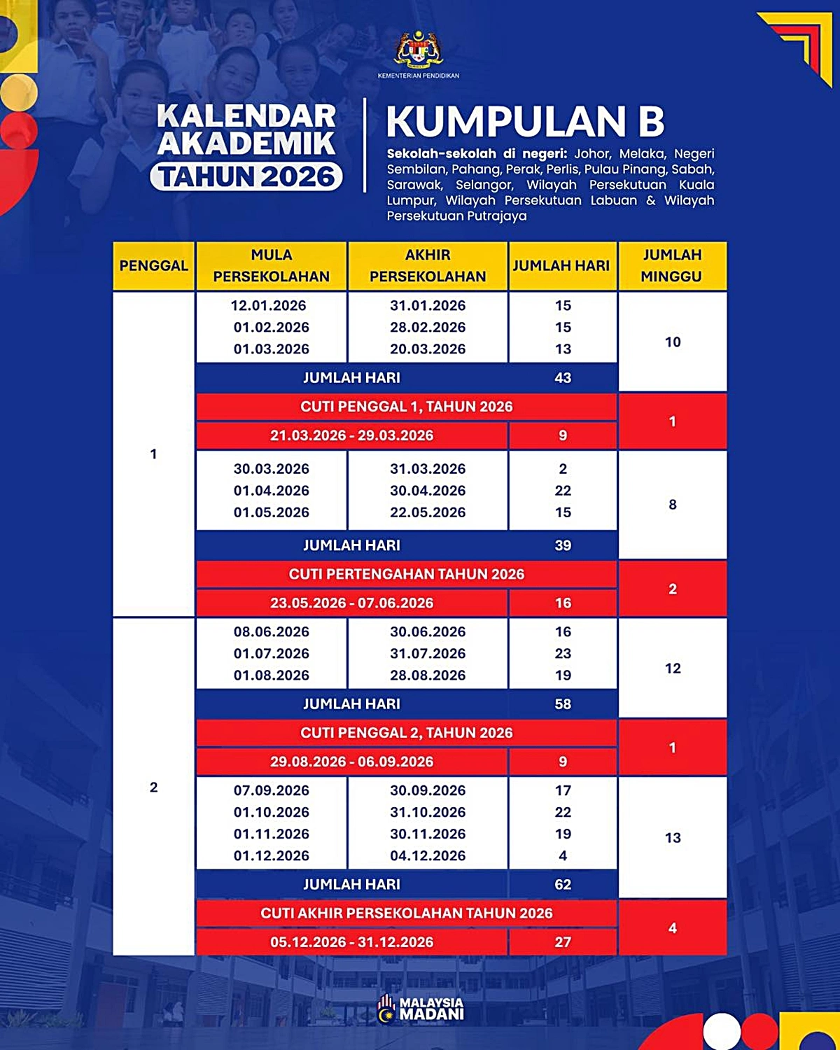 calendar akademik b