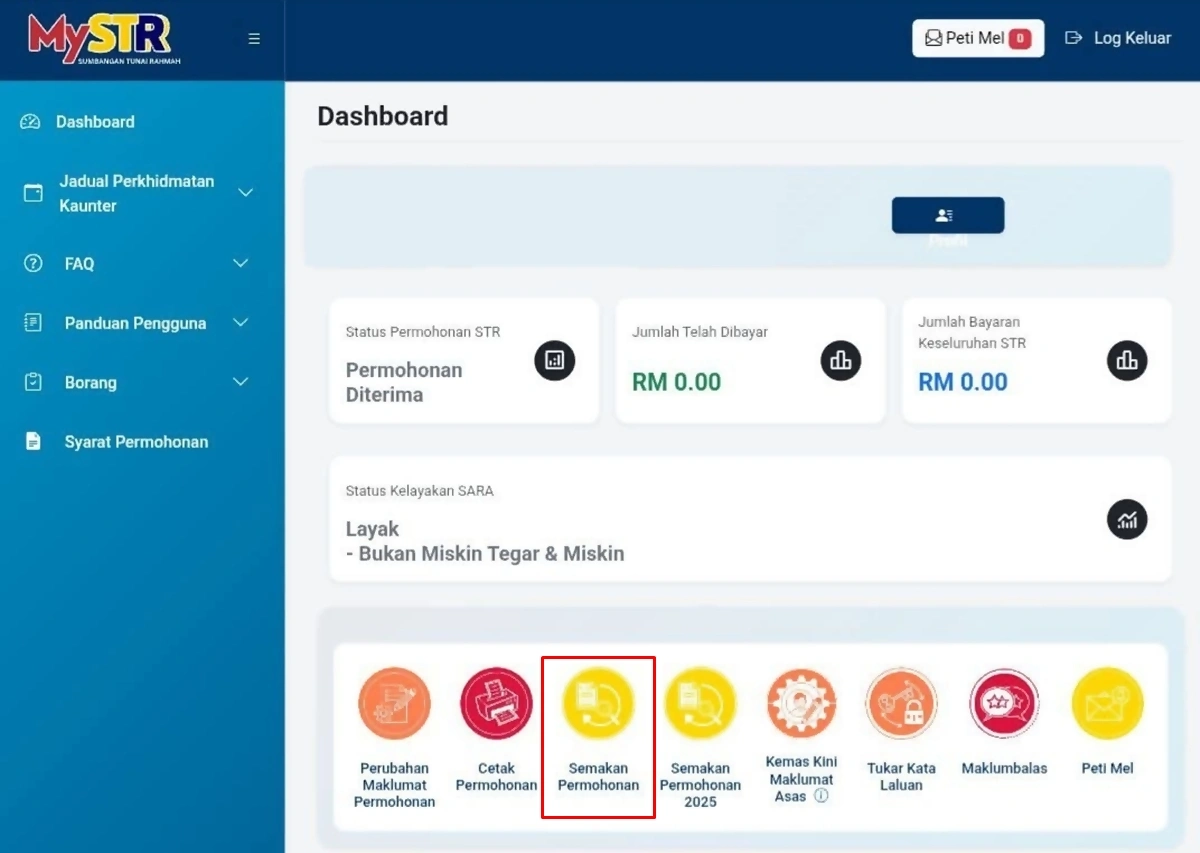 dashboard str