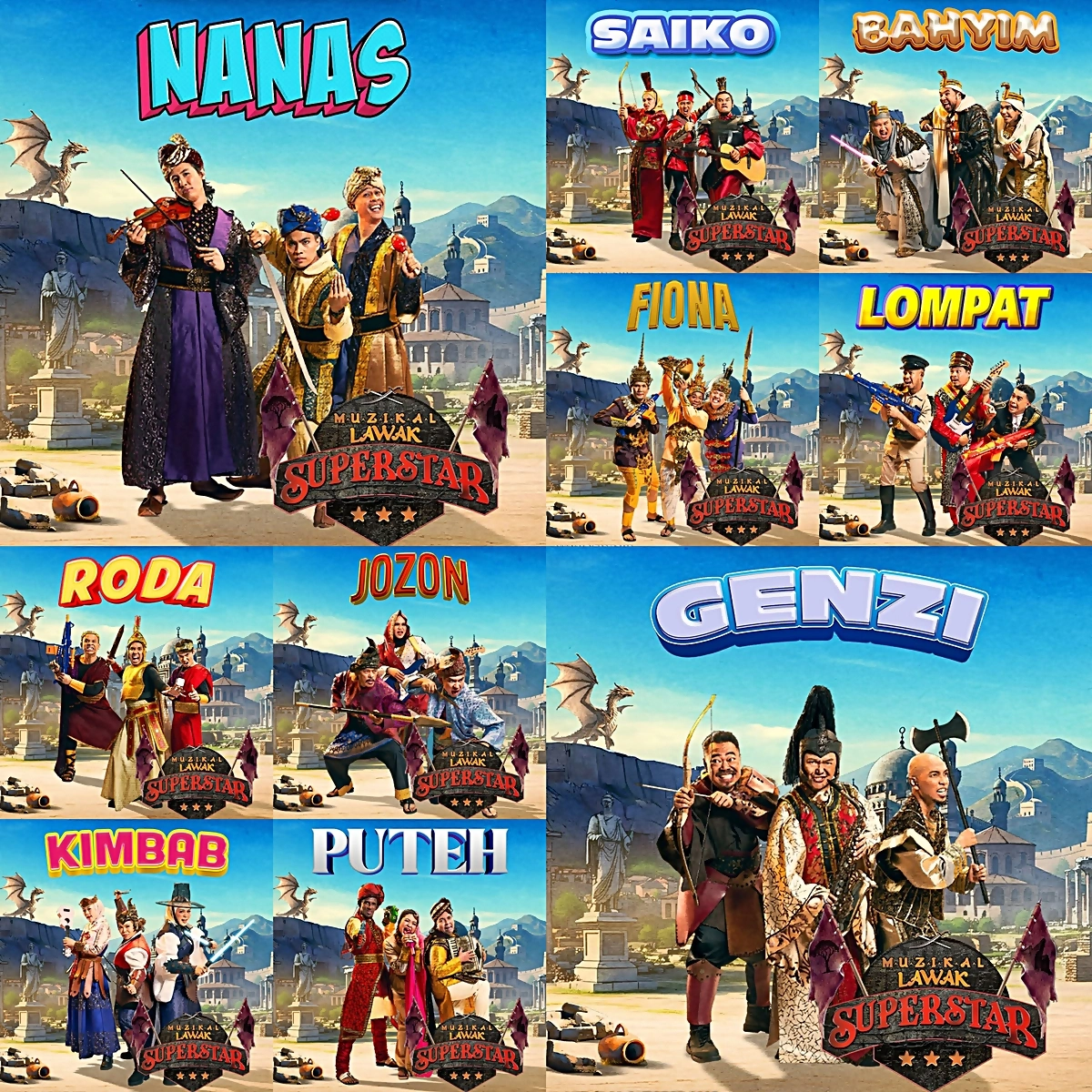 senarai peserta muzikal lawak superstar 2025