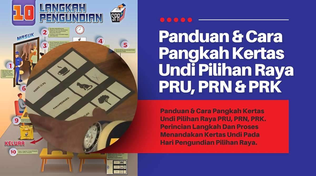 pangkah kertas undi pilihan raya betul