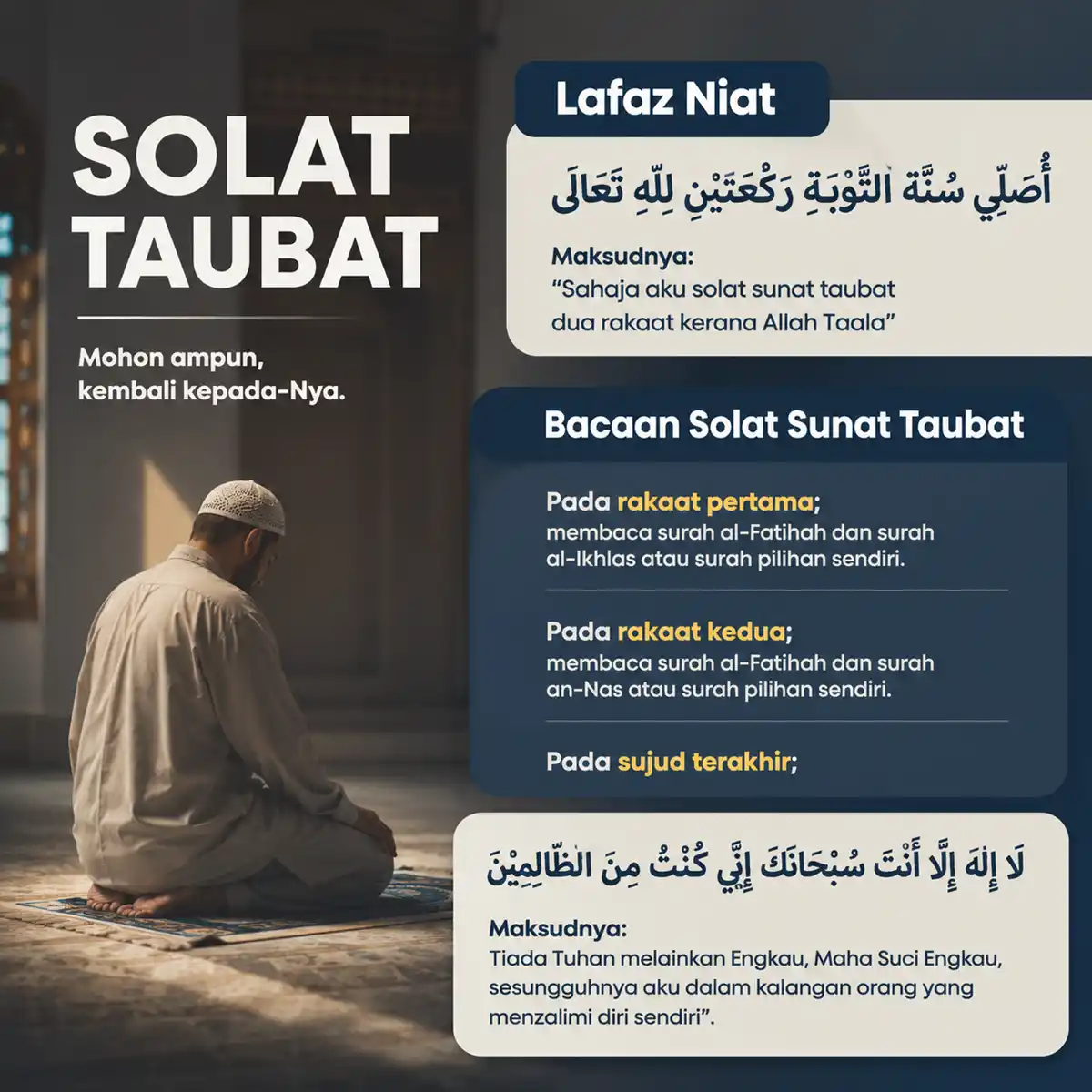 panduan solat taubat