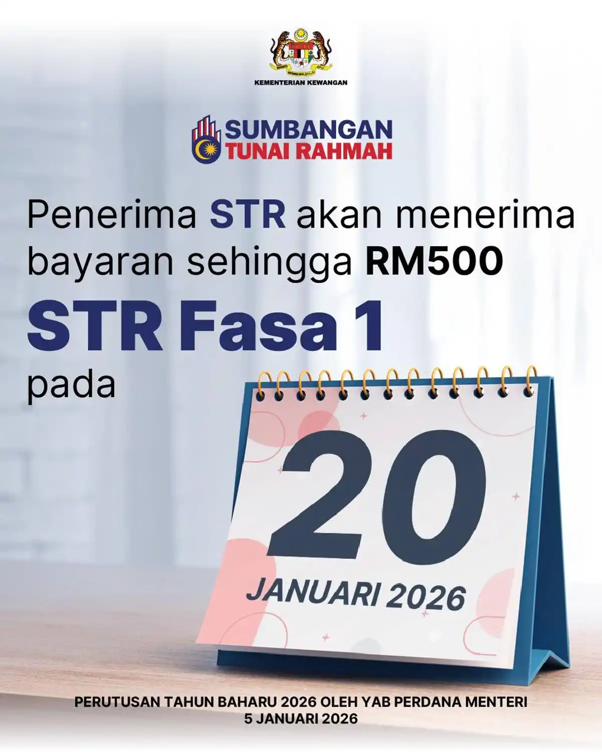 tarikh str 2026 fasa 1