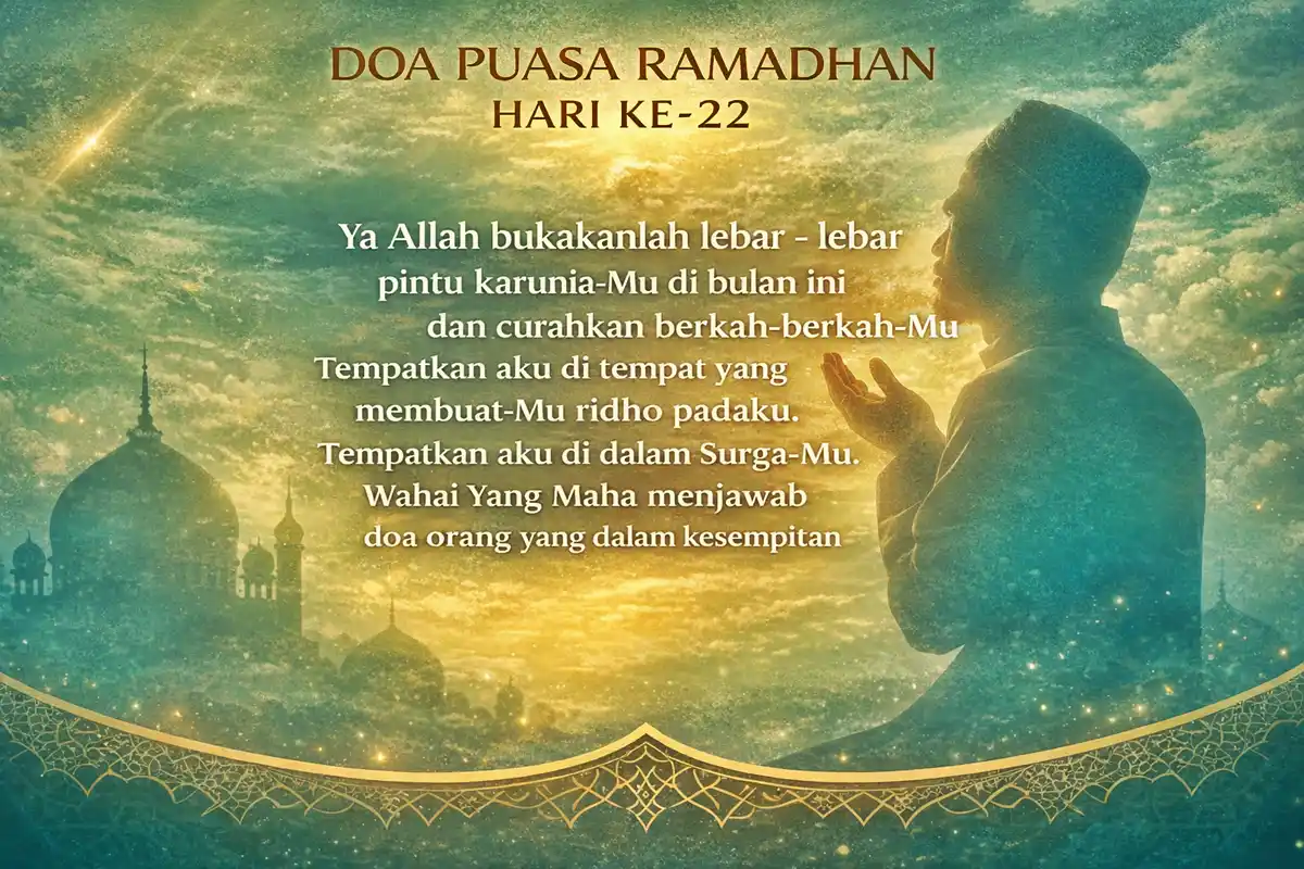 doa harian ramadan hari 22