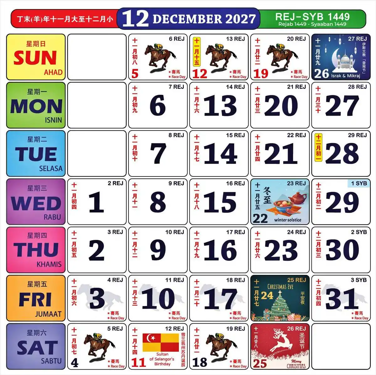 Kalendar 2027 Tarikh Cuti Sekolah Cuti Umum Malaysia
