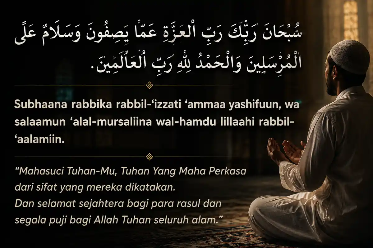 sambungan penutup doa selepas solat