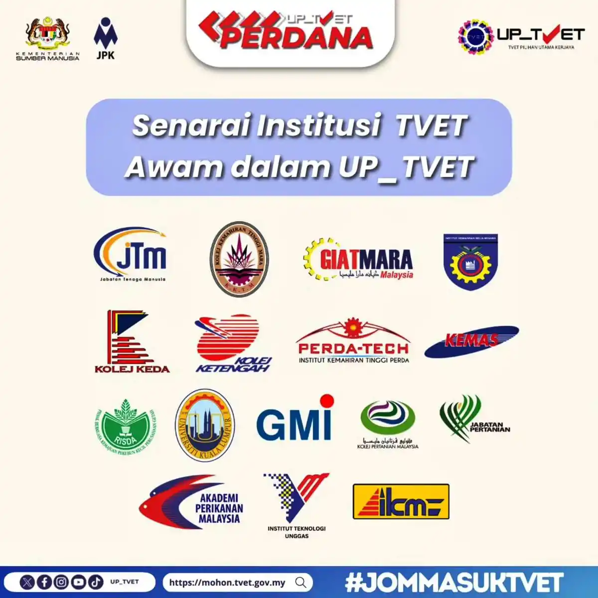 senarai institusi tvet awam